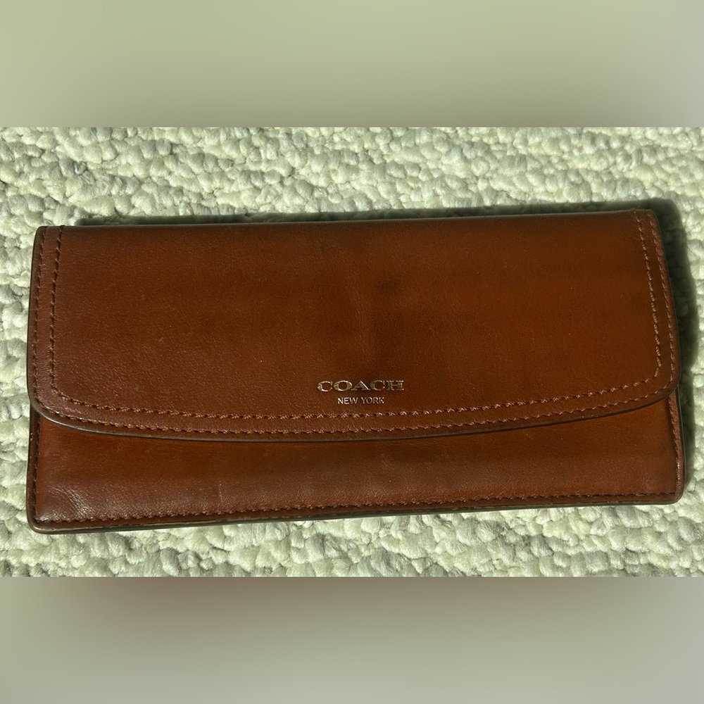 Coach Chestnut Leather Wallet